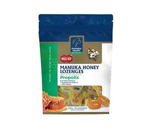 Manuka Health MGO400 Plus Manuka Honey Lozenges with Propolis, 250 g
