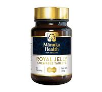 Manuka Health Royal Jelly & Bee Pollen Chewable Tablets - 60 Tablets | 120mg Lyophilised Royal Jelly Powder + 125mg Bee Pollen | No Added Sugar | Gluten Free | Natural Bee Supplement