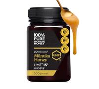 Manuka Honey 100% Pure New Zealand UMF 15+ MGO 512+ Raw & Unpasteurised Certified Award Winning Silky Smooth Taste & Texture 500g (UMF 15+)