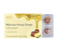 Manuka Honey Drops with Ginger, 6 Drops, 0.63 oz (18 g), Comvita