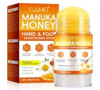 Manuka Honey Foot Cream for Cracked Heels and Dry Skin - Soothing Natural Hand Cream for Dry, Rough Skin - Deep Nourishment for Feet & Hands - Non-Greasy, Fast-Absorbing