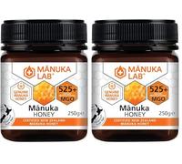 Manuka Lab Certified MGO 525+ New Zealand Manuka Honey 250g - Antimicrobial Powerhouse for Wound and Skin Healing (Pack of 2)