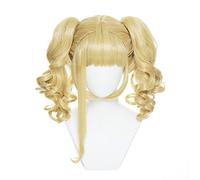 MANUKS Anime Cosplay Wig for Elizabeth Midford Cosplay Wig,Blonde Ponytail Curly Wig Synthetic Hair,Halloween Costume Cosplay,for Christmas Carnival Party