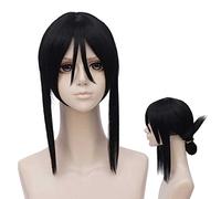MANUKS Cosplay Wig,Kaguya-sama Love Is War Kaguya Shinomiya Cosplay Wig,Short Black Wig,with Free Wig Cap,Halloween Costume Cosplay,for Christmas Carnival party