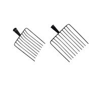 Manure Fork Head Steel Pitchfork Replacement Head | Farm Accessories Multifunctional Sturdy Agricultural Manure Fork for Cleaning up Garbage(10 Teeth)