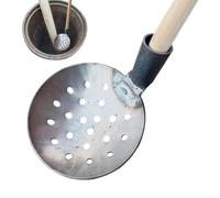 Manure Spoon,Iron Water Ladle Spoon Rounded Catch Basin Spoon | Metal Rounded Catch Basin Spoon Water Ladle Cleaning Tool Drainage Leakage Spoon for Sewers Drains Garden