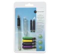 Manuscript 5 Nib Calligraphy Set - Dodec Fountain Pen, 5 Nib Sections, 2 Ink cartridges, Ideal for Those Starting Their Calligraphy Journey & for Those Looking to Expand Their Calligraphy Skills