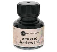 Manuscript Acrylic Artists Ink 30ml-Indian Black