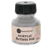 MANUSCRIPT Acrylic Artists Ink 30ml-Metallic Silver