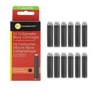 MANUSCRIPT 24 Calligraphy Black Cartridges