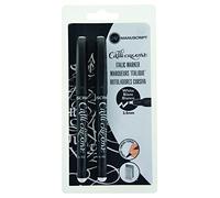 MANUSCRIPT Callicreative White 2.5mm Italic Calligraphy Markers Pack of 2