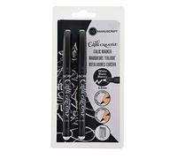Manuscript Callicreative White Italic Markers in Medium - 2 Pieces - Callicreative Markers with 2.5mm Italic Chisel nibs in White - Ideal for Exploring The Art of Hand Lettering!, 182mmx 94mm x 26mm