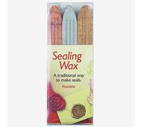 Manuscript MSH7633GSB Sealing Wax with Wick - Bronze/Silver/Gold (Pack of 3)