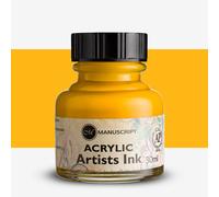 Manuscript : Dip Pen Acrylic Ink : 30ml : Brilliant Yellow