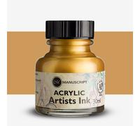 Manuscript : Dip Pen Acrylic Ink : 30ml : Gold