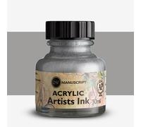 Manuscript : Dip Pen Acrylic Ink : 30ml : Silver
