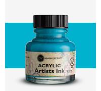 Manuscript : Dip Pen Acrylic Ink : 30ml : Turquoise