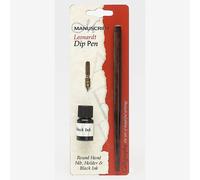 Manuscript : Dip Pen Holder & Ink Set : Black