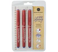 MANUSCRIPT Handwriting Pens - pack of 3 handwriting pens, Blue