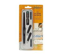 Manuscript Left Handed Nib Scribe Calligraphy Pen and Nib Set, Silver, 7 Piece Set