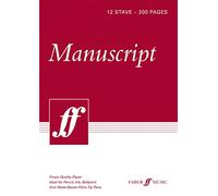 Faber Music Manuscript Pad A4 12-stave 200-page