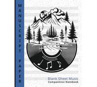 Manuscript Paper Blank Sheet Music Composition Notebook: Music Staff Paper with Circle of Fifths Chart for Songwriting, 8.5x11 inches, 110 Pages, Nature Vinyl Record Design