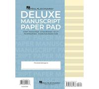 Hal Leonard Manuscript Paper Deluxe Pad Blue Cover