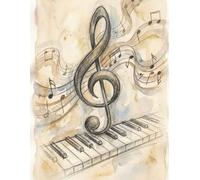 Manuscript Paper: Music Staff Paper Notebook for Composers, Students, and Teachers: Blank Sheet Music Notebook - wide Staff with Music Notation guide: 150 Pages - 8,5" x 11"