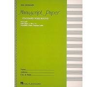 Manuscript Paper Standard Wire-Bound 12 Stave 1st (first) Edition by Hal Leonard Music Books published by Hal Leonard Corp (1986)