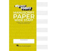 Manuscript Paper Wide Staff E-z Play Today