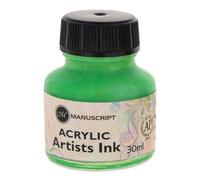 MANUSCRIPT PEN COMPANY 30ML Ink Bottle GR, Emerald Green, One Size