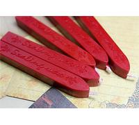 Manuscript Sealing Seal Wax Sticks Wicks for Postage Letter (5PCS China Red)