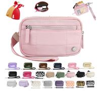 Manutox The Iris' Wallet 2nd Gen, The Iris' Wallet, The Iris Pouch Wristlet with ID Window, Waterproof Nylon Wallet for Women, Keyring R/2pcs, Small but spacious