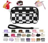 Manutox The Iris' Wallet 2nd Generation, Iris Wallet with ID Window, Women's Waterproof Nylon Keychain Wallet, K/2pcs Keychain