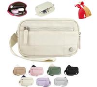 Manutox The Iris' Wallet 2nd Generation, The Iris' Wallet, The Iris Pouch Zipper Card Case with ID Window, The Iris Wristlet Rainbow Wallet Purse for Women from, White, CH, Morden