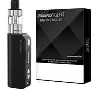 MANVAP Vape Kit 80W Vape Mod Starter Complete Kit with 2200mAh Rechargeable Battery,0.3Ohm Resistance,2ml Top Refill Tank,No-Eliquid No Nicotine Nicotine Free 0mg GENT (Black)