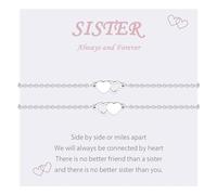 MANVEN Sister Gift Mathcing Bracelest for Big Sisters Christmas Birthday