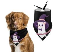 Manx Cat With Magic Wizard Hat Pet Bandana Dogs Triangle Scarf Cats Handkerchief Puppy Costume