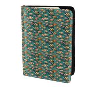 Many Animals Sea Turtles Print 5.5in Passport Travel Document Wallet Case Stylish Secure Men Women For Travelers, Black, One Size