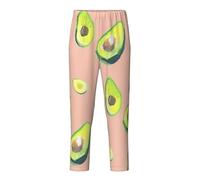 Many avocado images Print Breathable Trousers Holiday Season Festive Celebrations Women Men Pajama Family Fun
