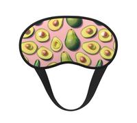 Many Avocado Images Print Sleep Mask,Eye Mask,Breathable Sleeping Mask for Travel,Camping,Shift Work