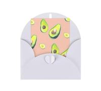 Many Avocado Images Printing Holiday Love Buckle Pearl Paper Envelopes Greeting Vertical Thinking Of You Cards 6 X 4 Inch