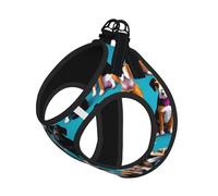 Many Beagle Patterns Print Pet Vest Harnesses Leash Set Reflective Puppy Vest Dogs Walking Training Dog Harness