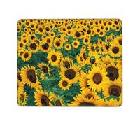 Many Beautiful Sunflowers Enhanced Control Mouse Pad with Lock Stitch Edge Large Thick Non-Slip Desk Mat for Office Task