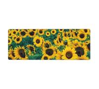 Many Beautiful Sunflowers,Mouse Pad Large Desk Pad Computer Keyboard Mouse Mat With Non Slip Rubber Base 30 x 80 cm