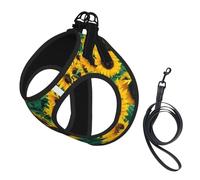 Many Beautiful Sunflowers,Pet Harness,Adjustable Reflective Dog Harness,Pet Leash Vest,S
