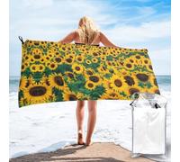 Many Beautiful Sunflowers Print Quick Dry Towel Bath Towel Microfiber Bath Towel Super Absorbent Bath Towel Towel For Outdoor, Travel, And Gym Use
