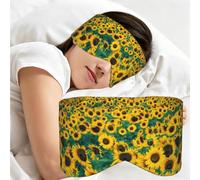 Many Beautiful Sunflowers, Sleep Mask for Home Travel, Full Eye Covers Light Blocking Eye Mask Sleep Eye and Ear Muffs