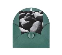 Many Black Pebbles Print Blank Greeting Cards, Love Buttons, Pearl Paper Envelopes Suitable For Various Occasions - Anniversary Cards, Thank You Cards, Holiday Cards, Wedding Cards, Congratulations.