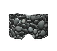 Many Black Pebbles Print Print Soft Eye and Ear Muffs for Adults Sleeping Protection Cover for Travel Nap Relief